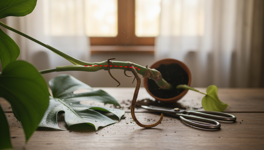 monstera propagation where to cut