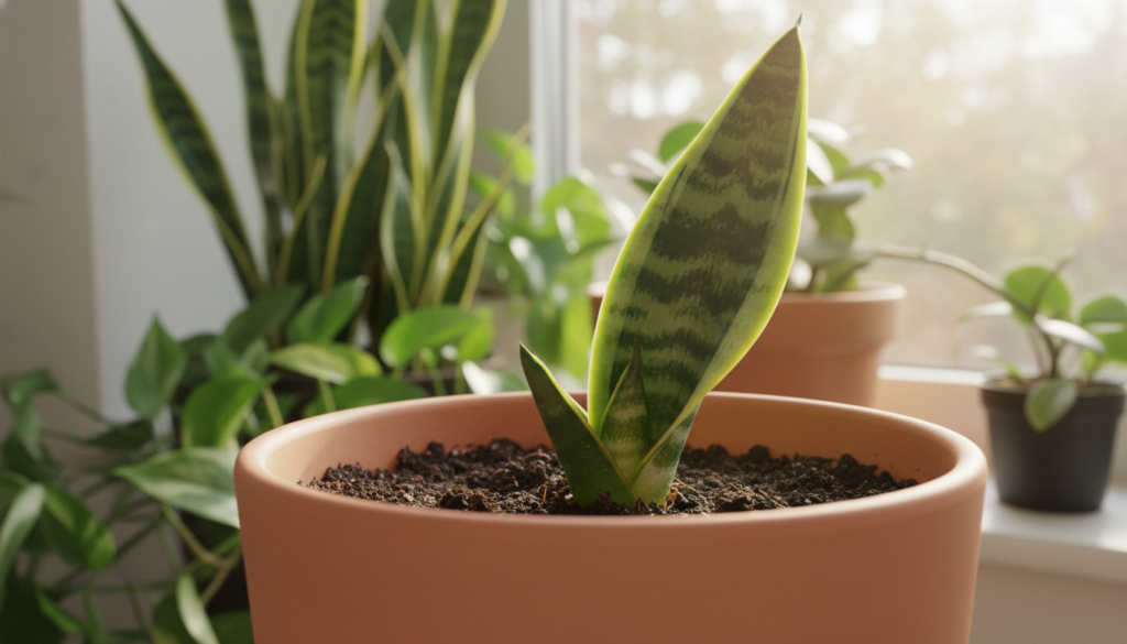 snake plant leaf cutting propagation