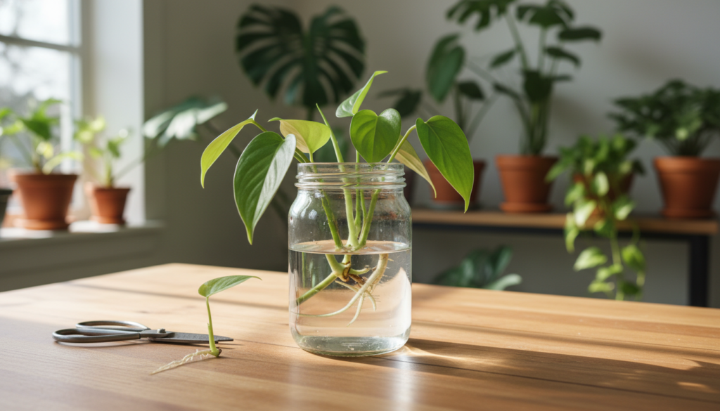 how to propagate heartleaf philodendron in water