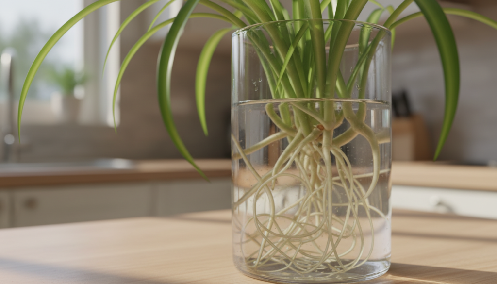 spider plant propagation in water