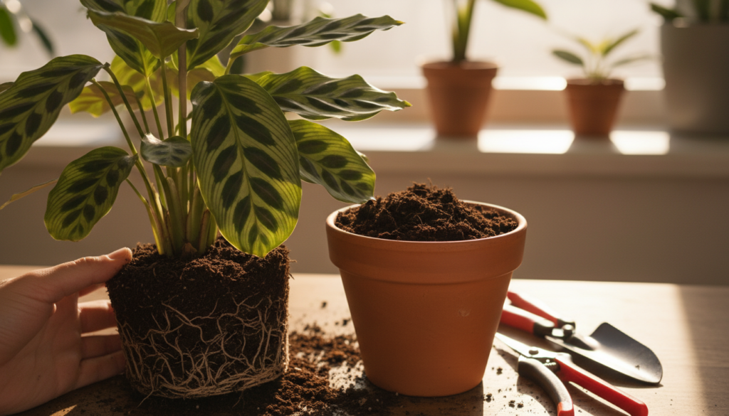 how to propagate calathea by division