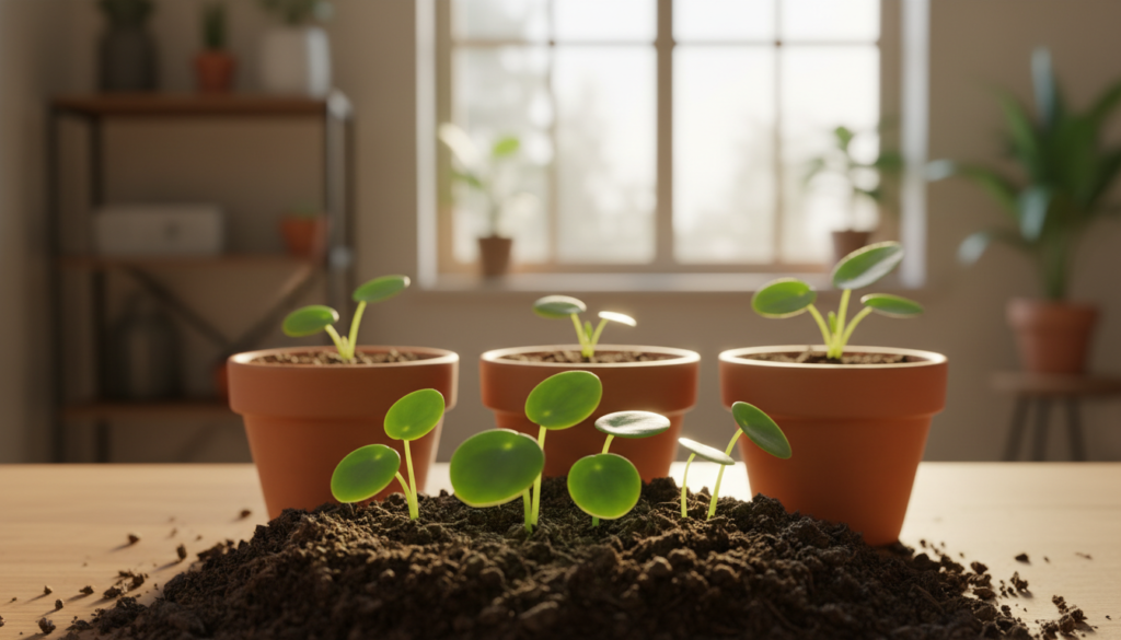 how to propagate pilea pups