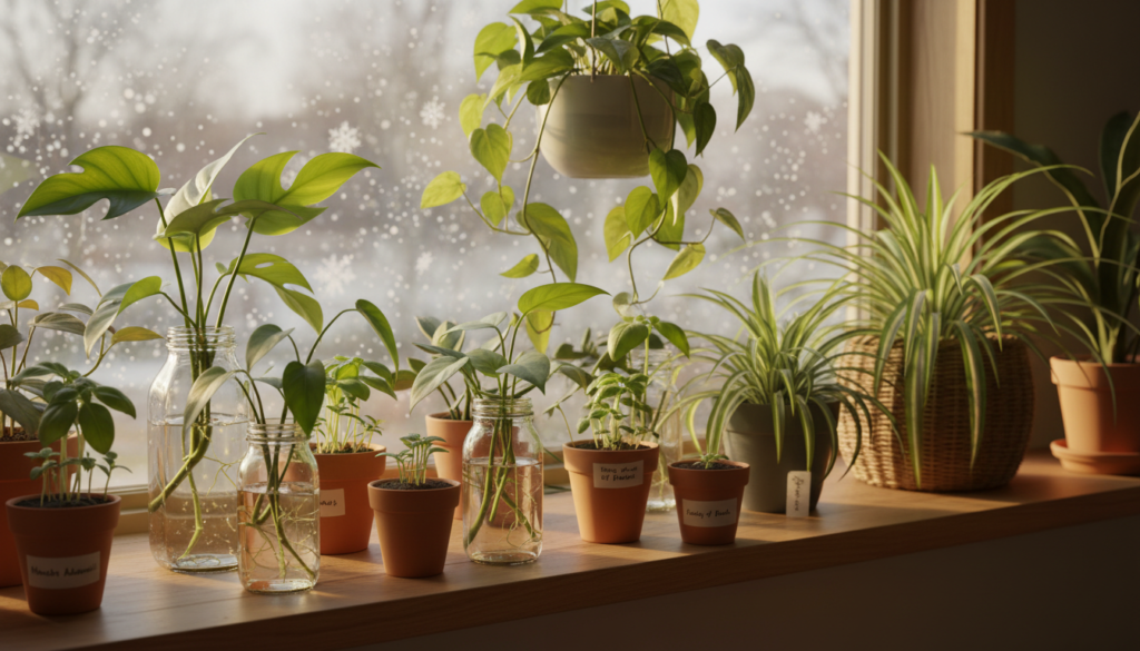 propagate indoor plants in winter