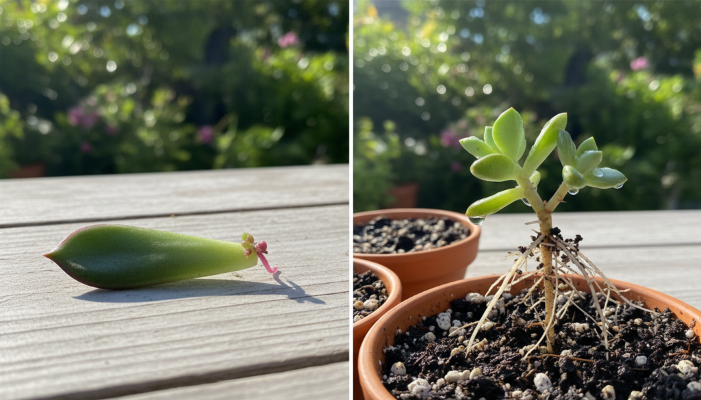 succulent propagation leaf vs stem