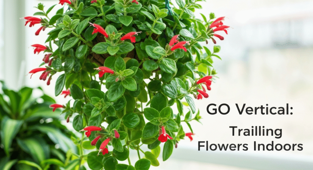 Using Trailing Flowering Plants to Add Vertical Interest Indoors