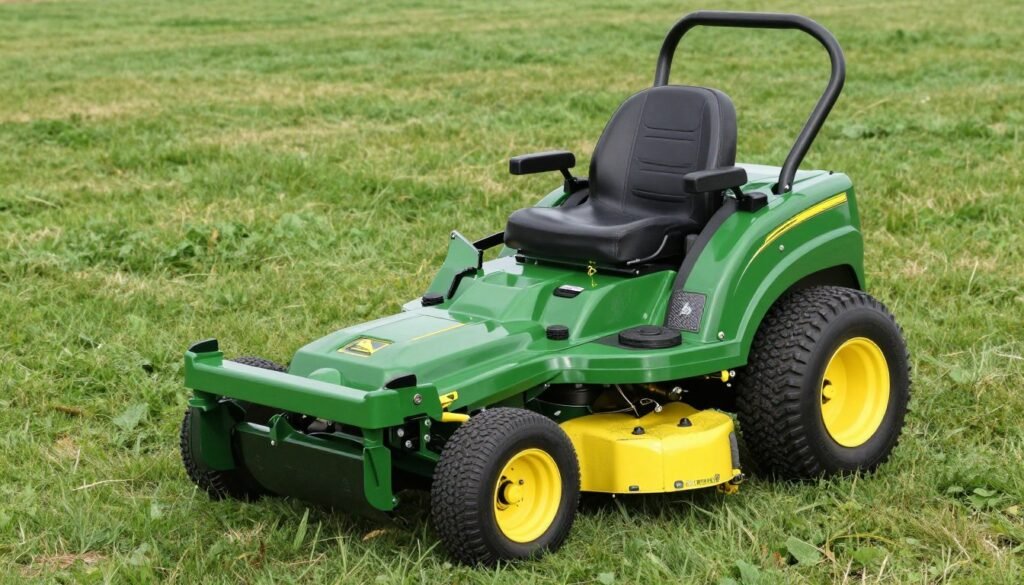 John Deere S140 riding lawn mower with 48-inch cutting deck and 20 HP engine