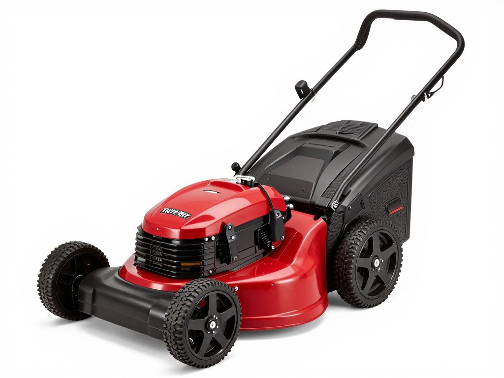 Troy-Bilt TB110 push gas lawn mower with 21-inch cutting deck