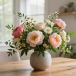 arrange fresh flowers indoors