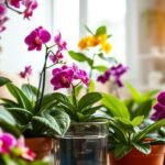 bottom watering flowering houseplants