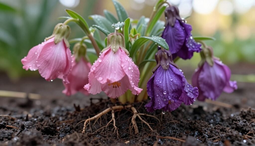 drooping flowers after watering