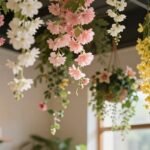 hanging flowers indoor display