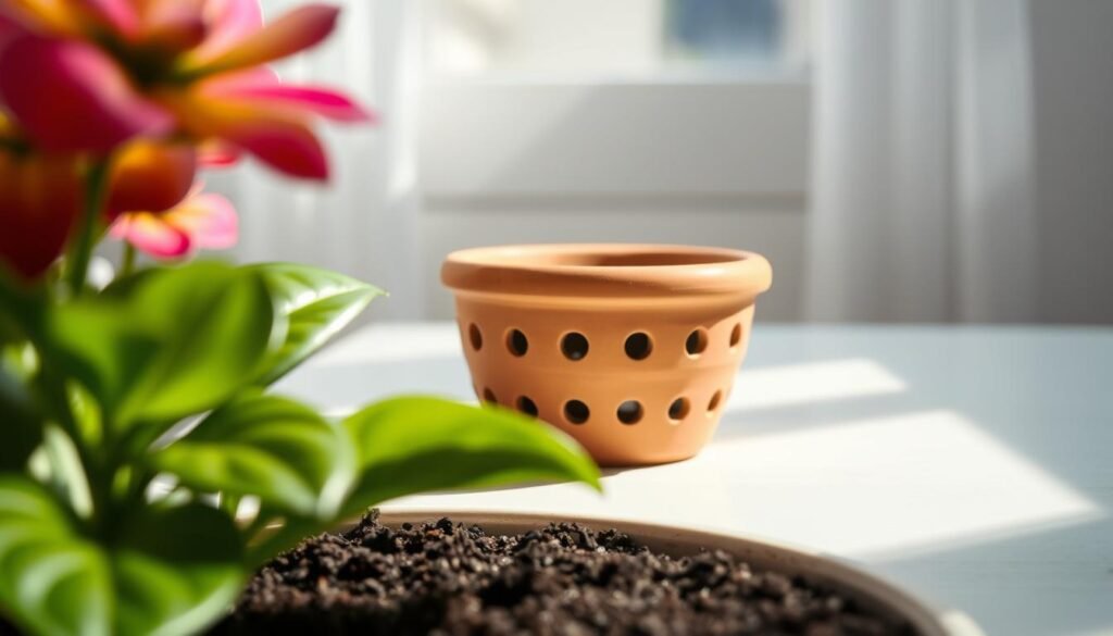 how to improve drainage in potted plants