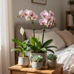 indoor flower display bedroom