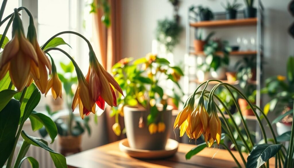 indoor flowers wilting causes