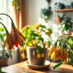 indoor flowers wilting causes