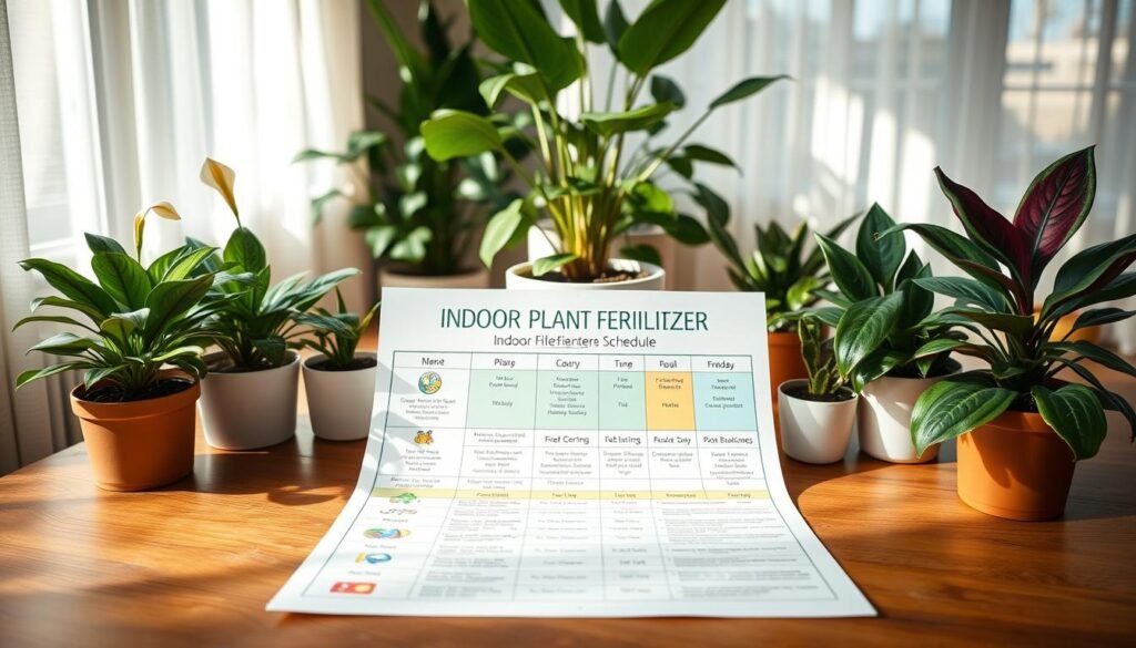indoor plant fertilizer schedule