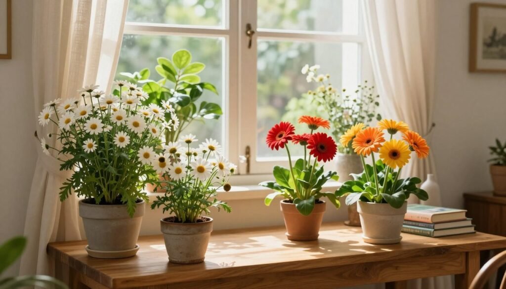 budget indoor flower display