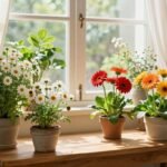budget indoor flower display