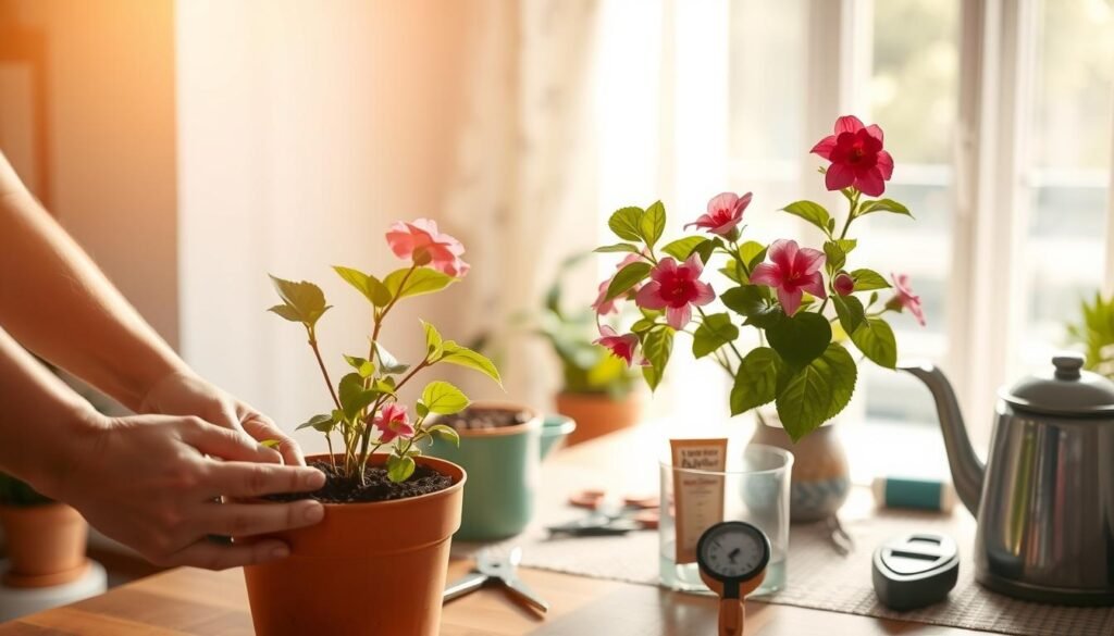 indoor plant leaves turning brown causes