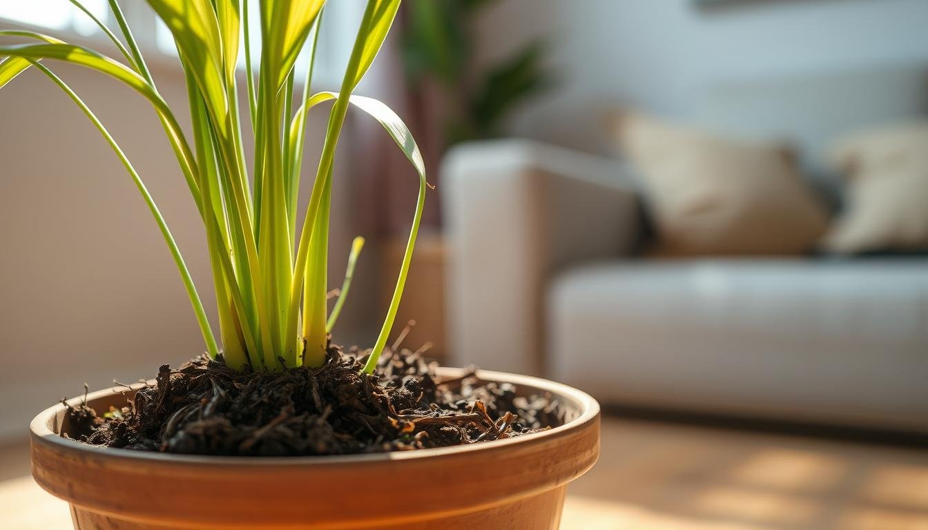 leggy indoor plant how to fix
