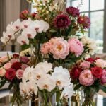 luxury indoor flower display