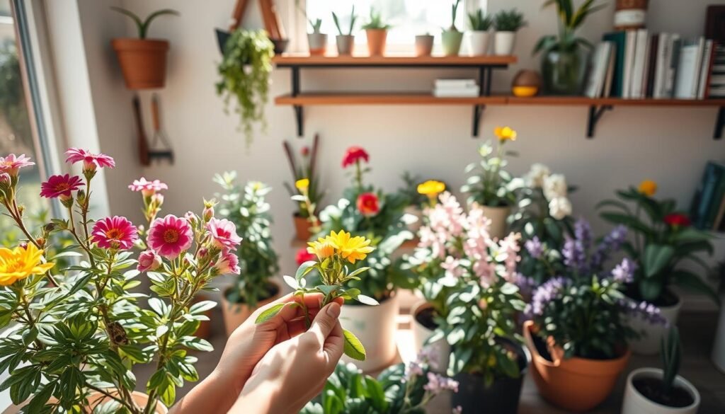 deadheading indoor flowering plants