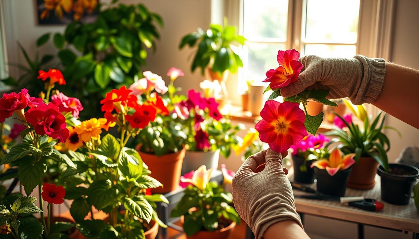 how to deadhead indoor flowers