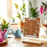 indoor plant care calendar monthly checklist