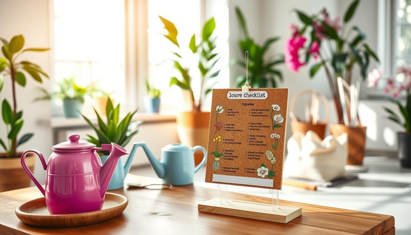 indoor plant care calendar monthly checklist
